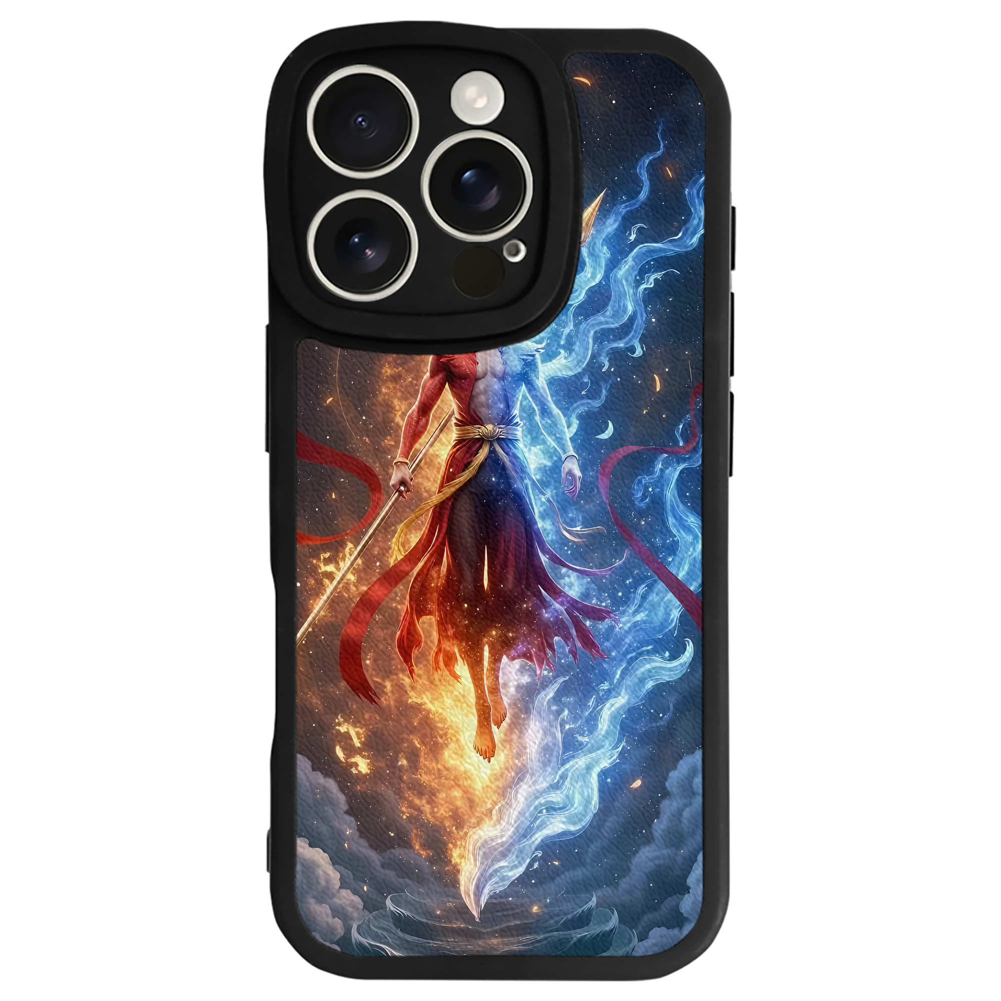 （画像用） Ne Zha 2 ナタ 魔童の大暴れ 【iPhone 16シリーズ対応】シリコンスマホケース（レザー調） 材質：シリコン